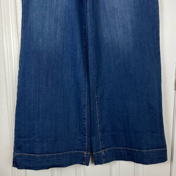 BCBGeneration Denim High Rise Wide Leg Trouser Jeans - Picture 3 of 8